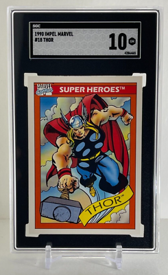 1990 Impel Marvel Universe Series 1: Thor #18 SGC 10 GEM MINT