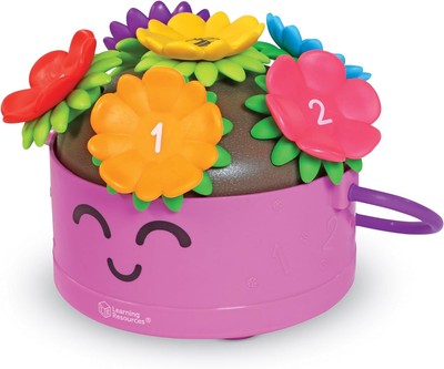 Learning Resources Poppy The Count & Stack Flower Pot - 15 Pieces, Fine... 