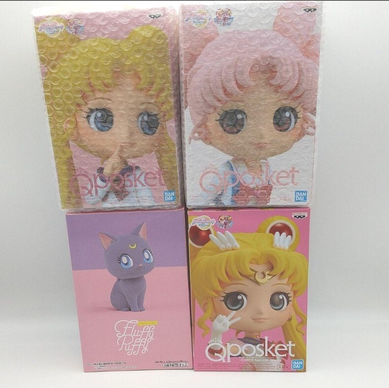 セーラームーン Qposket& Fluffy Puffy ルナ4個セット セーラームーン Qposket& Fluffy Puffy ルナ4個セット Sailor