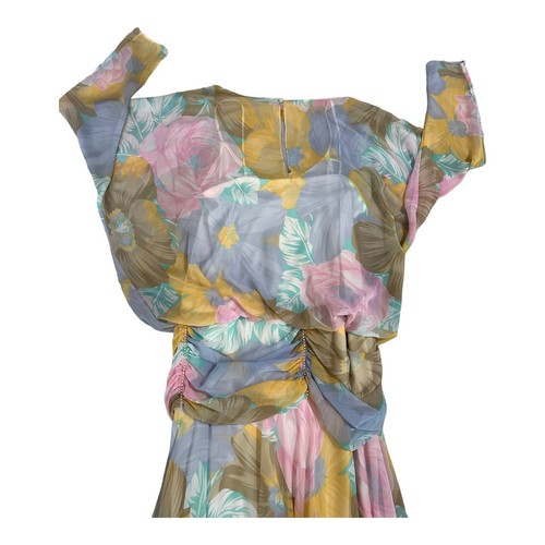 Pat Richards By Michael Maielleo Dress Women Size 10 Pastel Flowing BOHO USA - Picture 12 of 17