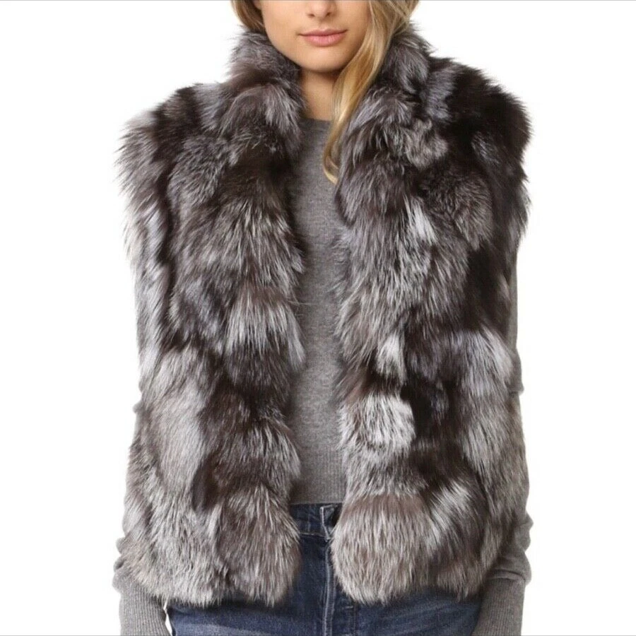 Vince fur best sale vest