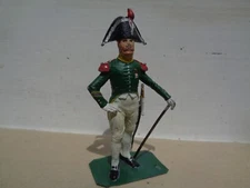 Stadden,  Napoleonic French officer, 1812 painted lead 54mm