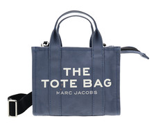 Marc Jacobs X1010 Womens Blue Canvas The Mini Tote Bag Tote 8x10x5 in