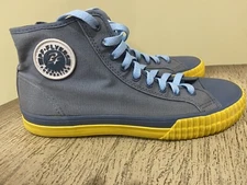 PF Flyers Posture Foundation Blue High Top Canvas Sneaker Shoe Men’s Size 9