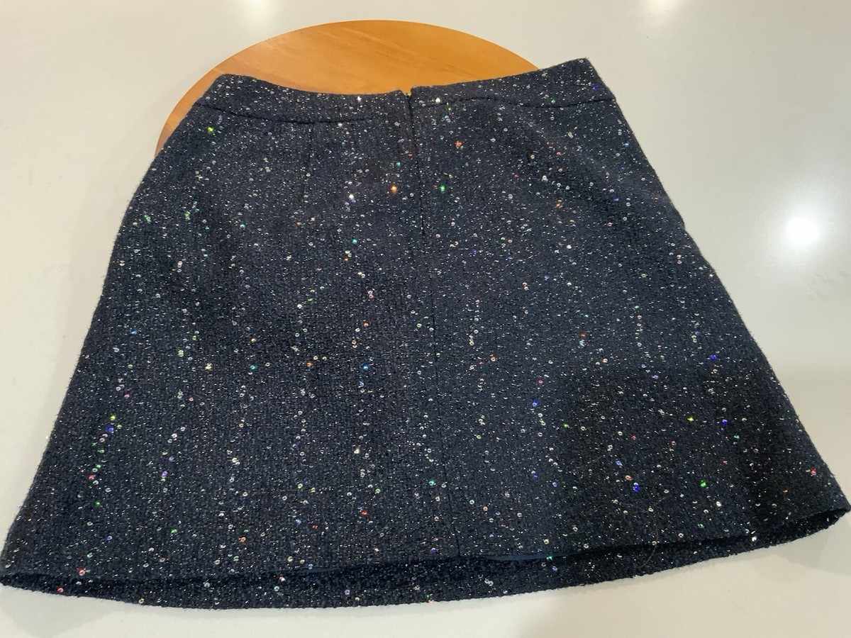 Jupe Crayon Ann Taylor Taille 8 Petite : Laine Doublure, Motif Géométrique, Zip