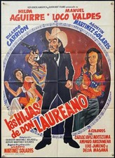 F223      LAS HIJAS DE DON LAUREANO. Mexican Poster, Manuel Loco Valdes, 1974