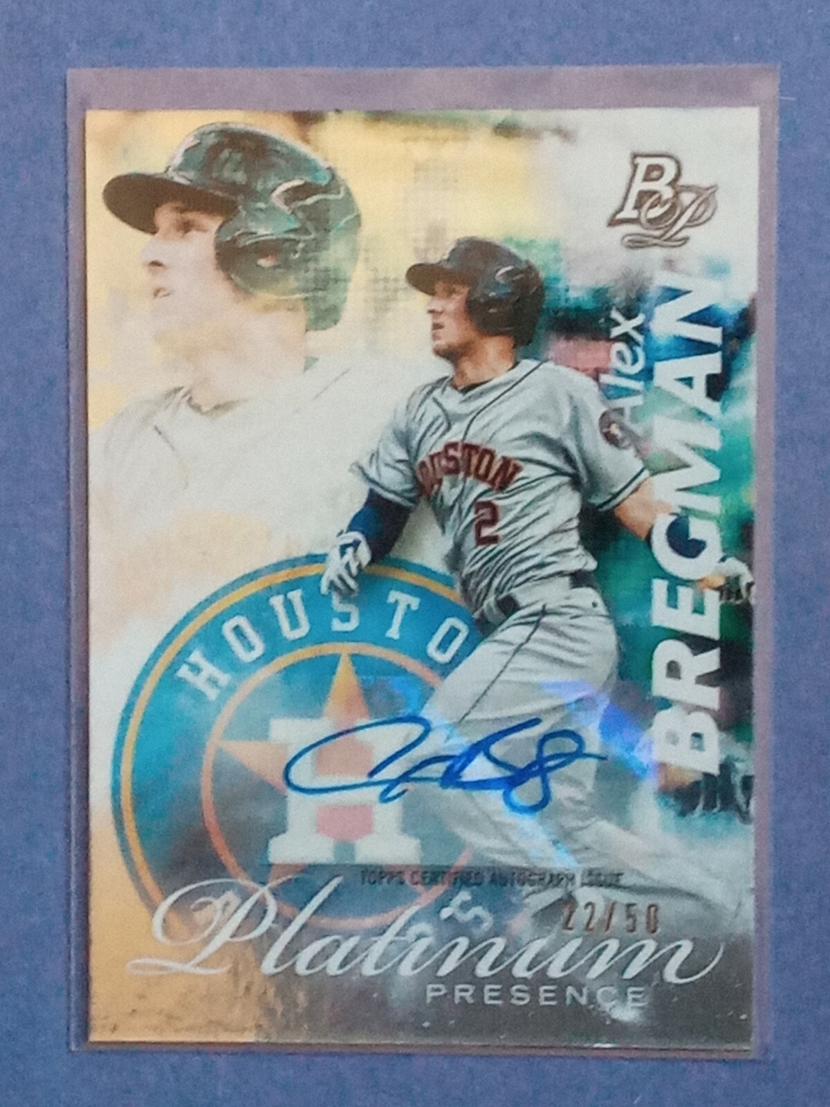 訳あり商品 世界で5枚 Alex Bregman MLB topps Auto 直筆サイン その他