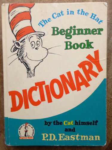 The Cat in the Hat Book Dictionary - Random House USA - Vintage c1966 - Photo 1/9