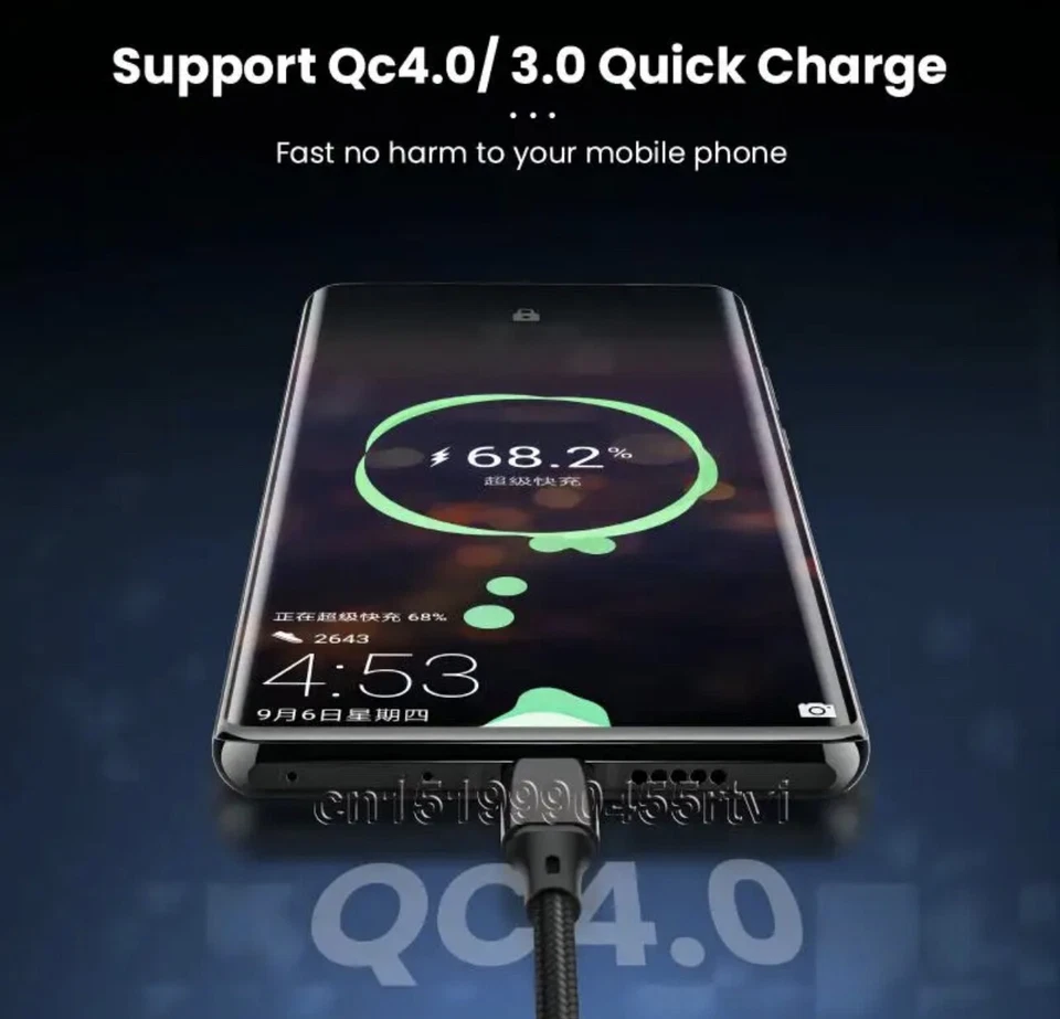 USB C to C Cable Fast Charging for Type C iPad iPhone 15 series Macbook 60W - Image 3 of 4