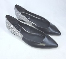 Circus By Sam Edelman Women's Ellissa Flat Snake Print US Size 6.5 M Black