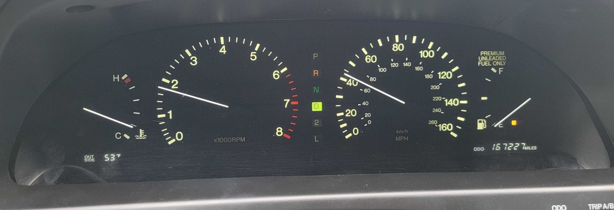 1993 1994 Lexus LS400 LS 400 Gauge Cluster Speedometer Fully