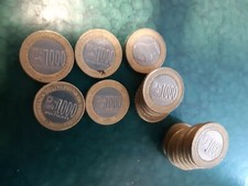 bi-metallic Venezuela 1000 Bolivares 2005 Bimetallic Lot 20 Coins Bolivar débil 
