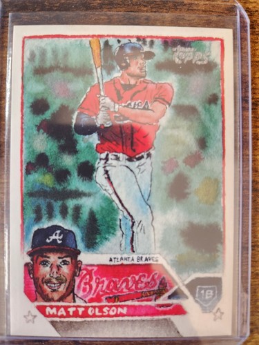 2024 Topps Spotlight Andy Friedman Matt Olson #42 Atlanta Braves - Picture 1 of 2