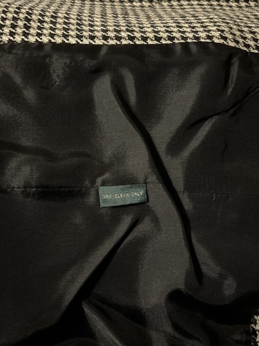 Blazer donna Lauren Ralph Lauren taglia 8 nero bianco pied de poule foderato giacca - Foto 6 di 6