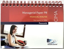 CIMA Revision Cards | Financial Analysis | P8 | Exams Revise Exam Sucess