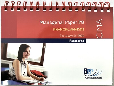 CIMA Revision Cards | Financial Analysis | P8 | Exam Success Revise Exams