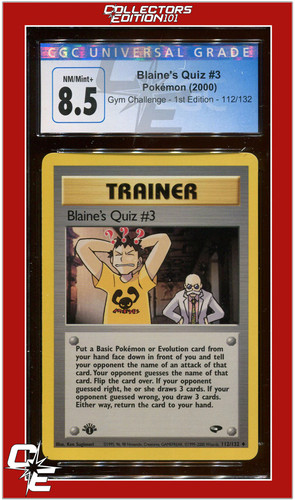 Blaine's Quiz #3 (1st Edition) graded CGC 8.5 for sale on eBay