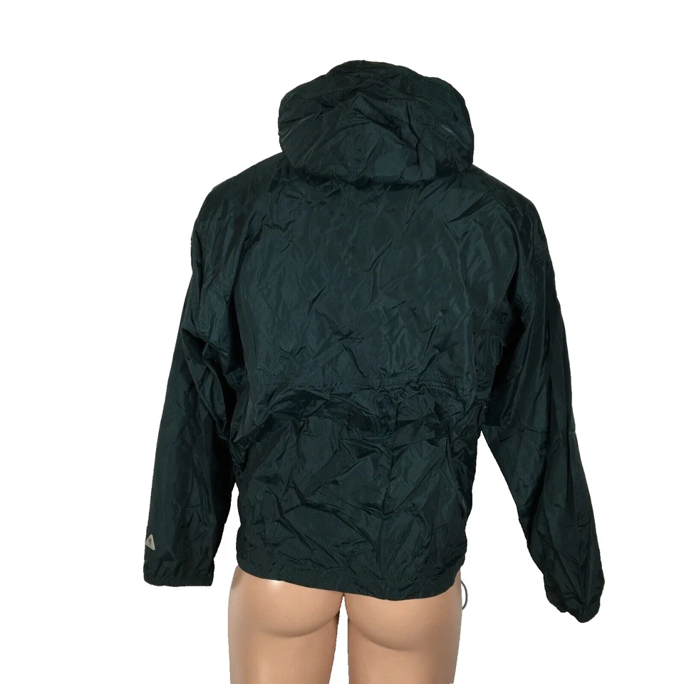 Chaqueta cortavientos Becks Beer verde/blanco forrada de malla cremallera completa con capucha. Hombre S Foto 2 de 4