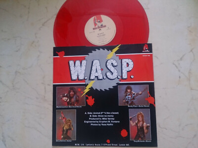 W.A.S.P. Animal (F..K) Like A Beast) *RARE MAXI*RED VINYL*1984*NM