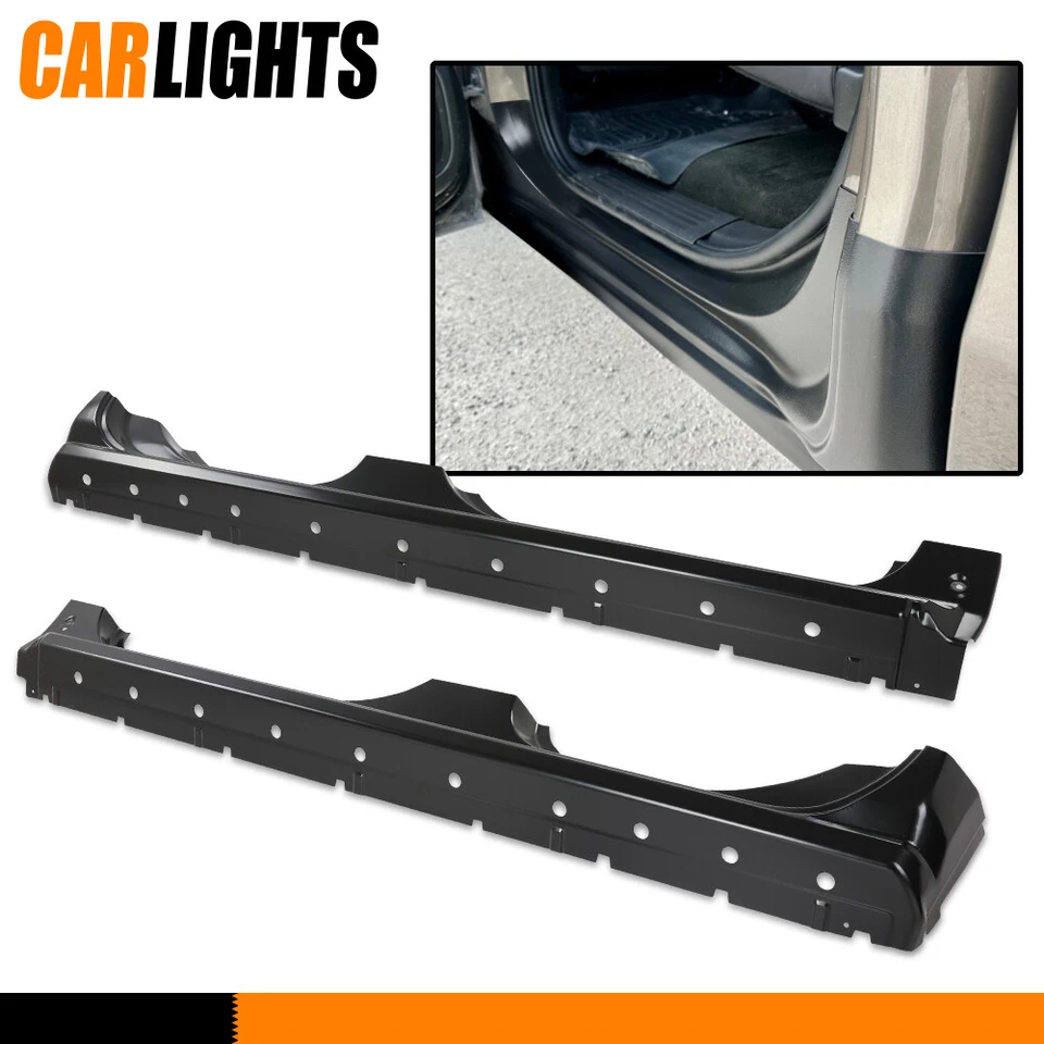 Fit For Chevy 14-18 GMC Pickup Silverado Sierra Pair Extended Cab Rocker Panel - Image 4 of 4