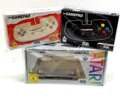 THE400 Mini Konsole Atari MINI +2 THEGAMEPAD BLACK & CREAM 25 GAMES NEUWARE!