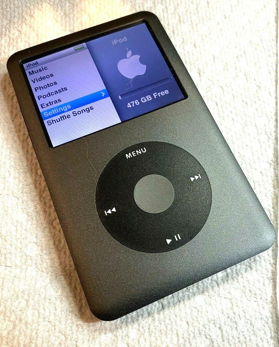 Apple iPod classic 7th Generation Gray Black 512GB MP3 Excellent