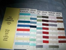 1960 Chrysler Plymouth Dodge DeSoto Imperial Dart Fury SW Paint Chips set
