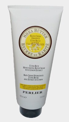 Perlier Shea Butter With LEMON Extract Bath & Shower Cream  13.5 oz Unsealed
