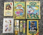 Vintage Lot of 9: 1980s Cabbage Patch Kids Collectibles Colorforms Pencils