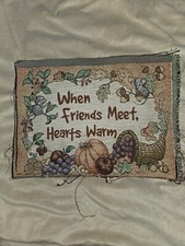 Herbst Ernte Freunde Stoff Panel