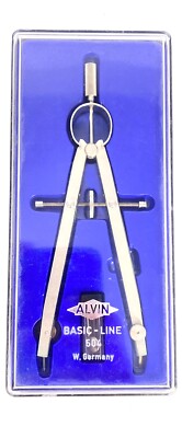 Vintage ALVIN 504 Precision Instrument Drafting Engineering Compass Germany EXC