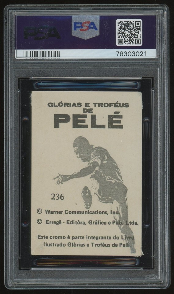 Carte Pelé 1977 PSA 4 VG-EX – Glorias E Trofeus #114 – Collection Rare Gradée