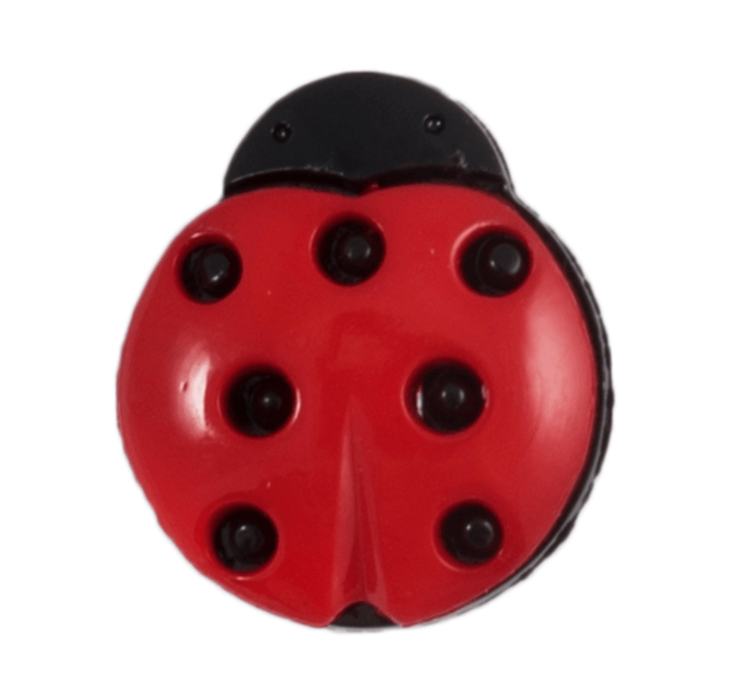 Galedi Pins Ladybird Nylon Button – 15mm Decorative Sewing Accessory