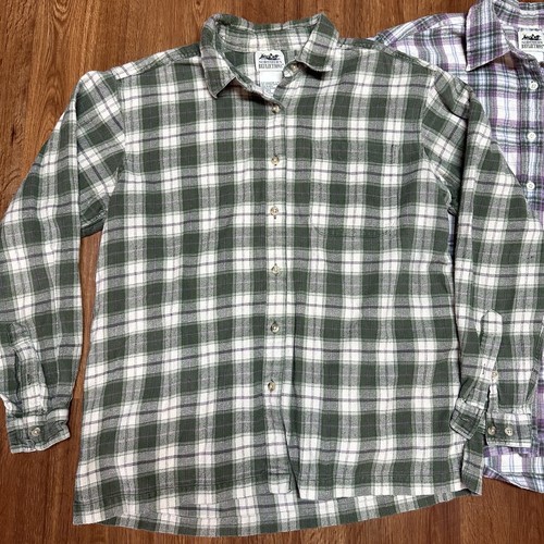 Vtg Northern Reflections Flannel Shirt Long Sleeve Plaid Lot Of 2 Size M - Picture 2 of 6
