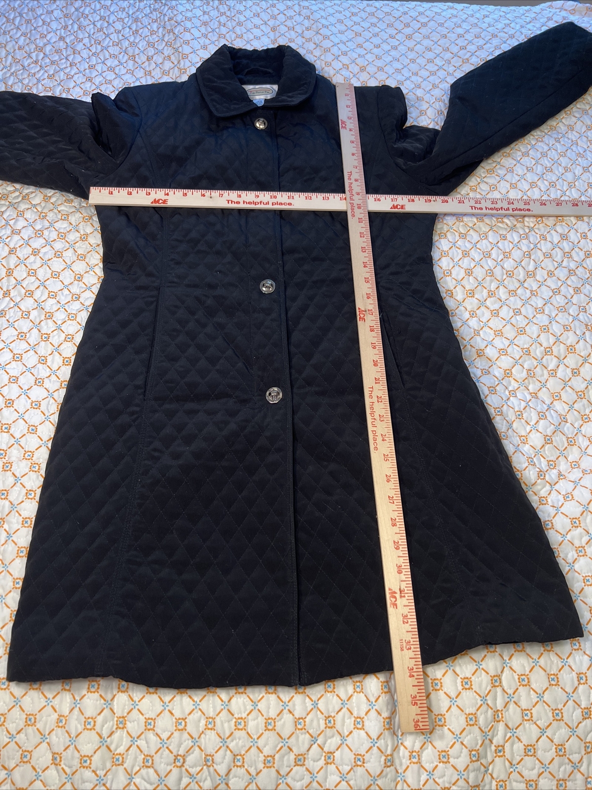 talbots stretch Black button up jacket medium wom… - image 16