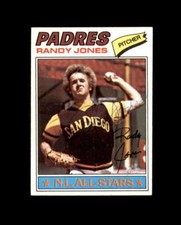 Randy Jones Signed Authentic 1977 Topps San Diego Padres Autographed
