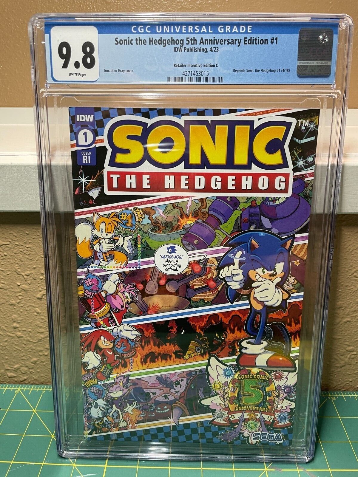 Sonic the Hedgehog (1991 Sega) 1NEWSPRINT CGC 9.8