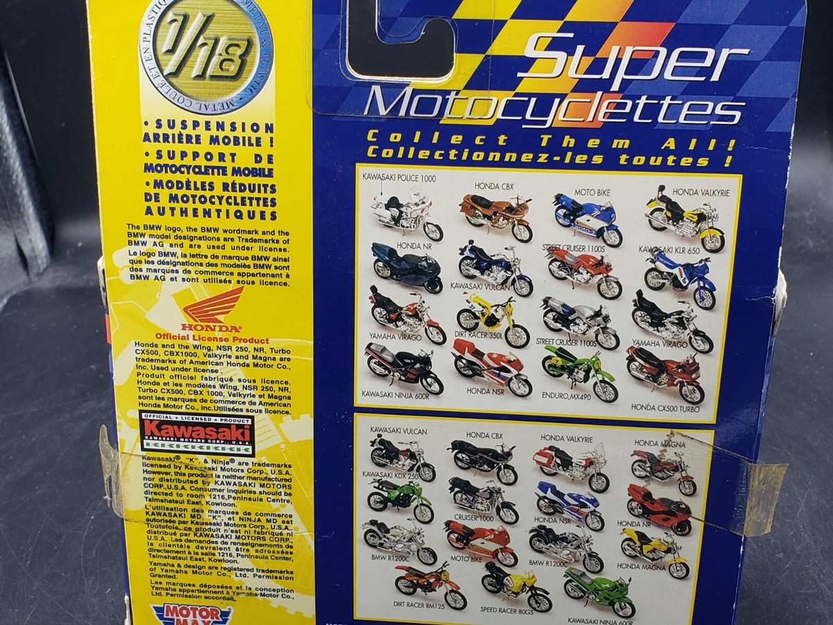 スーパーバイク、MOTORMAX Motormax 1:18 Super Bikes 76201 Honda CBX Diecast Read
