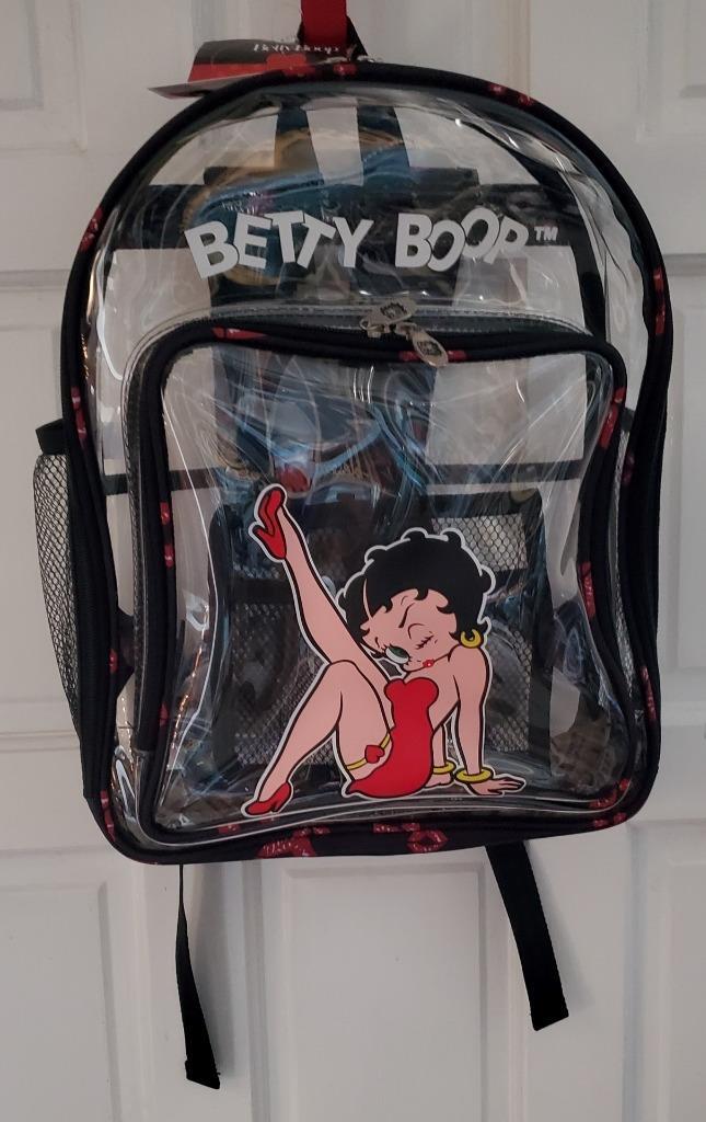 Betty Boop Backpack clear NEW 15x11x4 | eBay