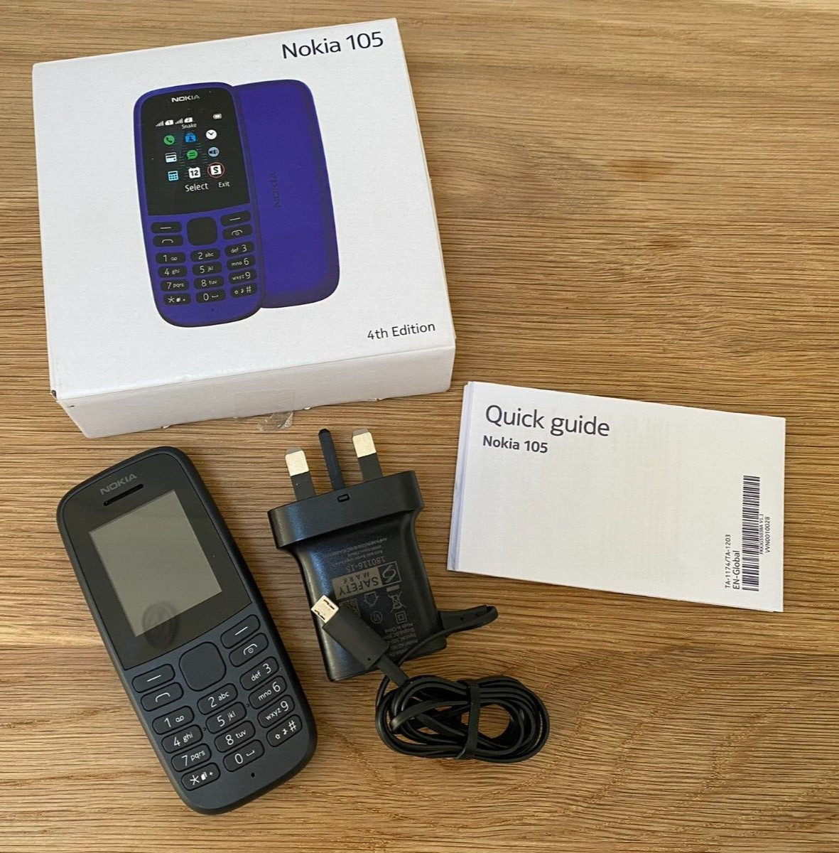 Nokia 105 4th Edition Unlocked 2019 Black Mobile Phone