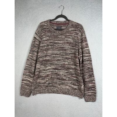 Abercrombie Fitch Mens Size XL Space Dye Crew Pullover Sweater