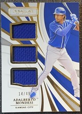 2021 Panini Immaculate-Adalberto Mondesi-Triple Material /49 Kansas City Royals!