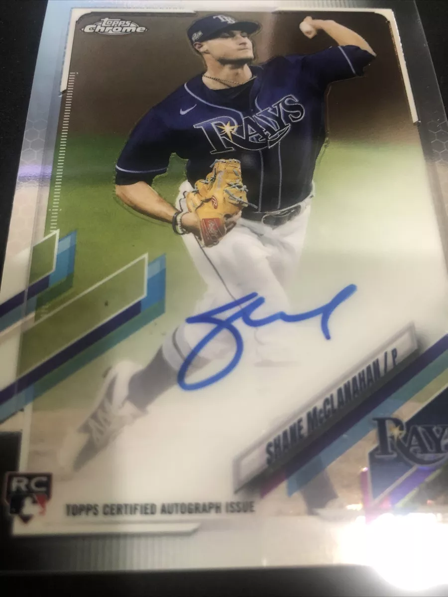 2021 Topps Chrome Shane McClanahan Rookie Auto Rookie RC Tampa Bay