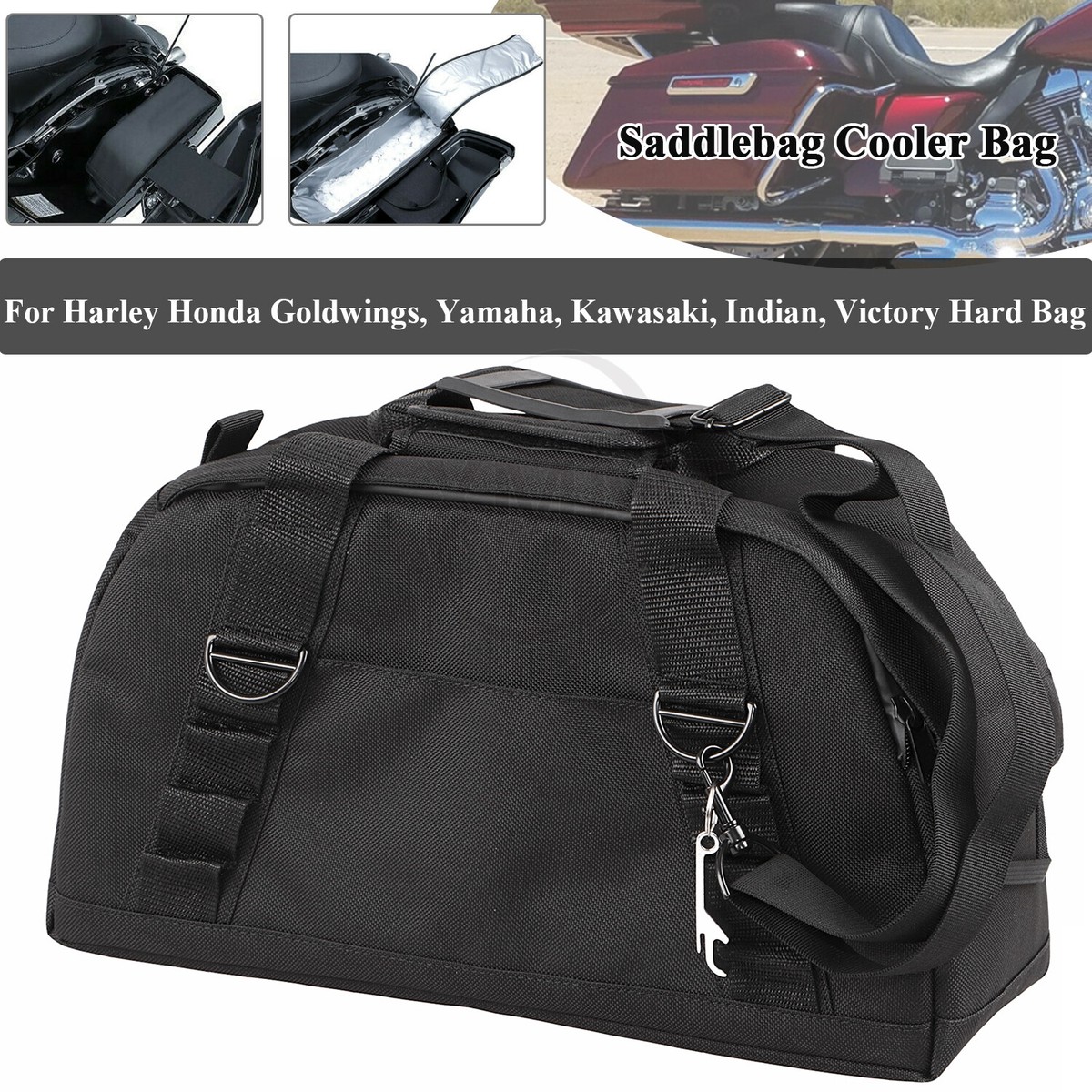 Saddlebag Cooler Bag Ice Chest For Harley RoadKing Street Glide