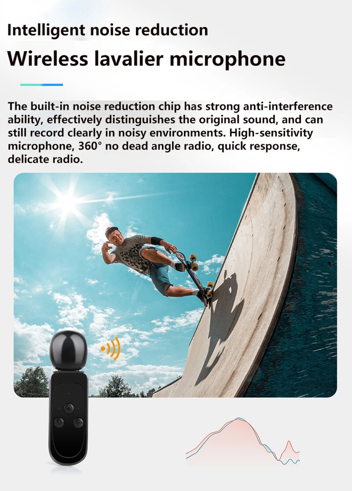 5K Sports Camera with Anti-Shake EIS Stabilization Dual Touch Screen Motorcycle - Image 3 of 4