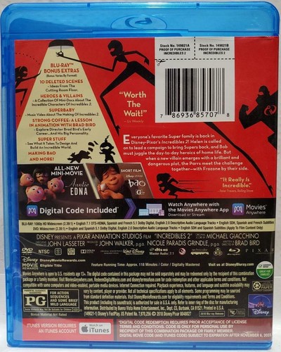 Incredibles 2 (Blu-ray, 2018) M - Picture 4 of 6