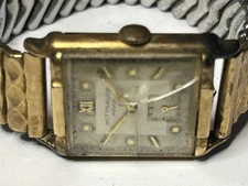 Vintage Wittnauer /Longines 10k GF Art Deco Men's Watch 17J  1950s