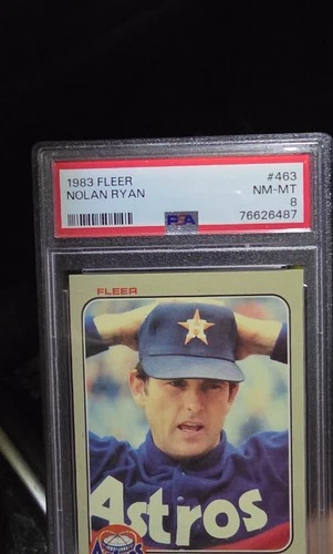 1983 Fleer - Nolan Ryan #463 PSA 8