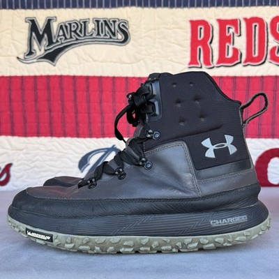 Size 12 - Under Armour Boots Fat Tire Govie Black Michelin 1299193-100 Mens