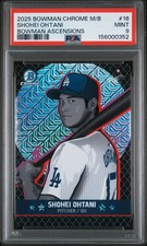 2025 BOWMAN CHROME MEGA BOX BOWMAN ASCENSIONS #16 SHOHEI OHTANI PSA 9
